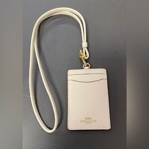 Coach Chalk Color Cardholder/Lanyard